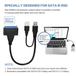 Cable Usb3 To Sata Hard Disk Drive Converter Black