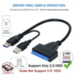 Cable Usb3 To Sata Hard Disk Drive Converter Black