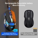 Mouse Aula SC-200 Wireless + Bluetooth