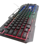 Gaming Keyboard fire.x FX-2000 Rainbow Light Arabic and English Words - Black