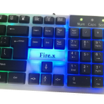 Gaming Keyboard fire.x FX-11 Rainbow Light Arabic and English Words