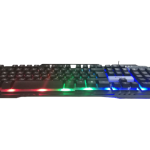 Gaming Keyboard fire.x FX-2000 Rainbow Light Arabic and English Words - Black